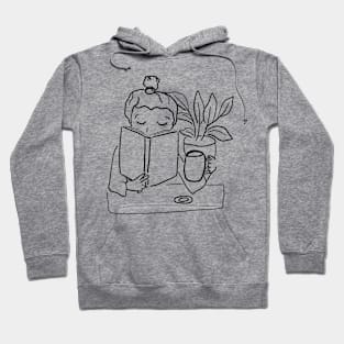 Reading and coffee Hoodie